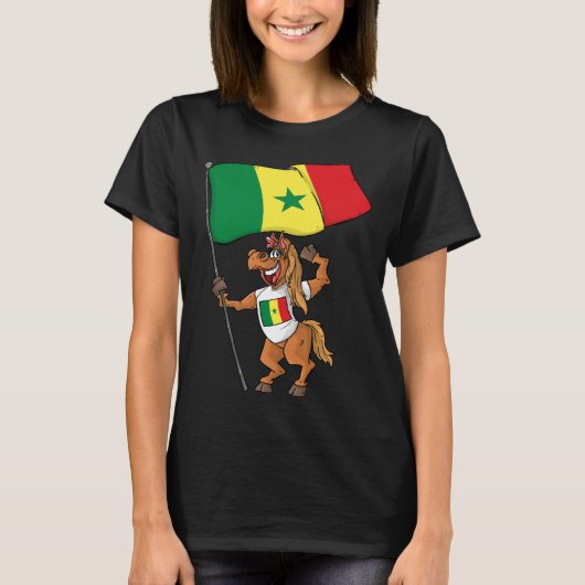 T-shirt Senegal Fan Horse (Devant)