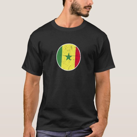 T-shirt Sénégal Fier Drapeau sénégalais (Devant)