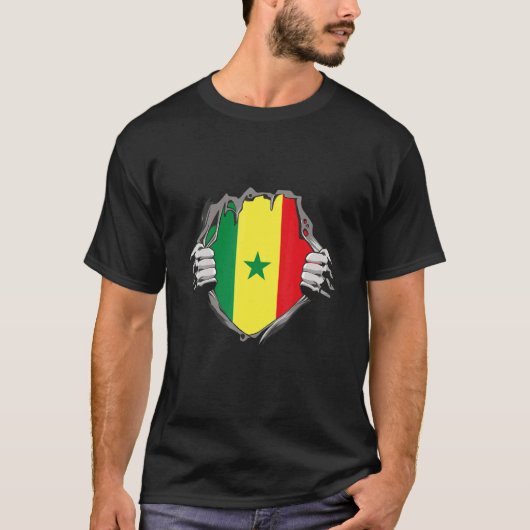 T-shirt Senegal Flag (Devant)