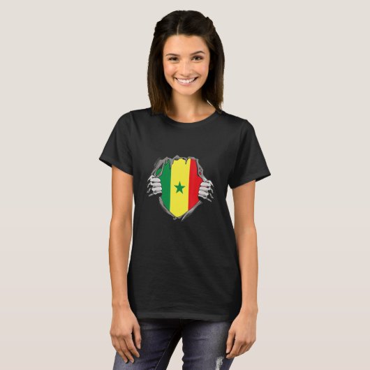 T-shirt Senegal Flag (Devant entier)