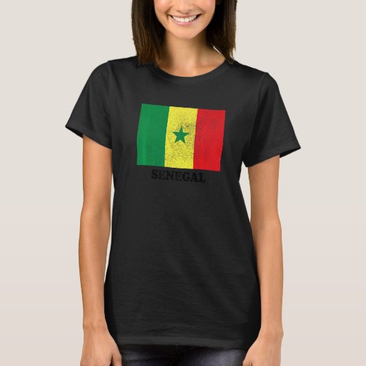 T-shirt Sénégal Flag Pride Senegalese Flag (Devant)