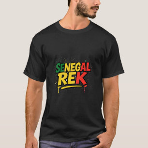 T-shirt Sénégal Rek Fiers Patriotes Sénégalais Sunugal Wol