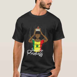 T-shirt Sénégal Sénégalais Afrique de l'Ouest Fière Prince