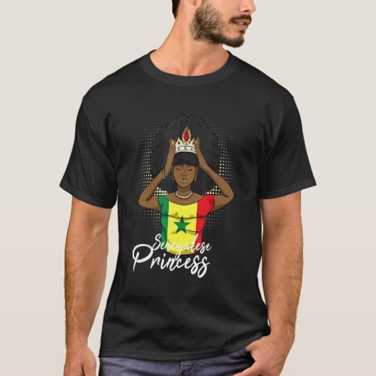 T-shirt Sénégal Sénégalais Afrique de l'Ouest Fière Prince (Devant)