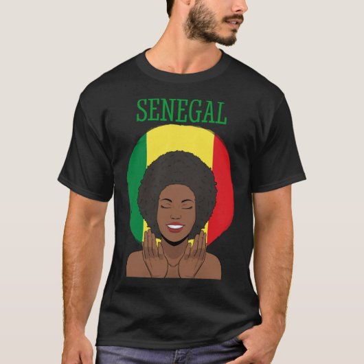 T-shirt Sénégal Sénégalais Afrique de l'Ouest Fière Prince (Devant)