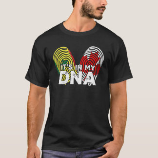T-shirt Sénégal Sénégalais Canada Drapeau canadien main mé
