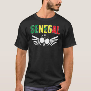 T-shirt Sénégal tennis de table soutien Ping Pon sénégalai