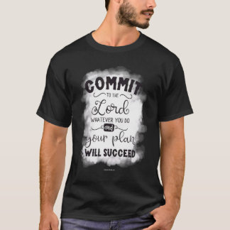 T-shirt S'Engager À Lord Christian Bible Verse Religieux C
