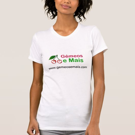 T-shirt Senhora Gémeos e Mais (Voorkant)