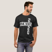T-shirt Senior 2020 white Text Class of 2020 (Devant entier)