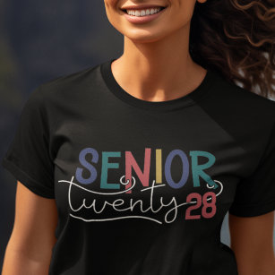 T-shirt Senior 2023 audacieux coloré graduation année T