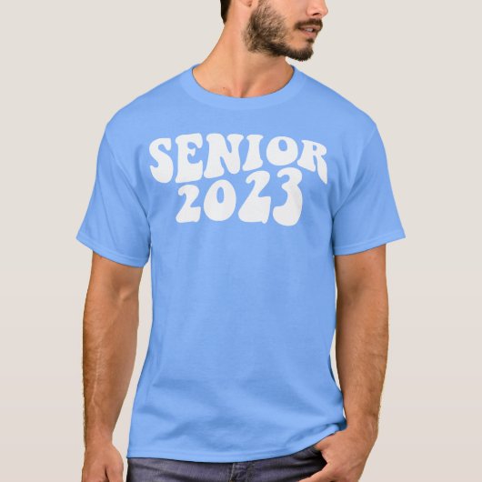 T-shirt Senior 2023 Class Of 2023 Backo School 2023 Or fri (Devant)
