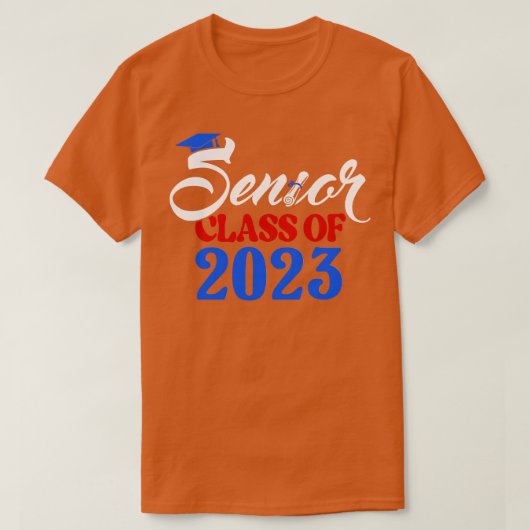 T-shirt Senior 2023 Classe de 2023 Graduate 4 (Design devant)