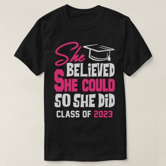 T-shirt Senior 2023 Classe de 2023 Graduate 7 (Design devant)