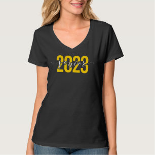 T-shirt Senior 2023 Jaune Sur Noir