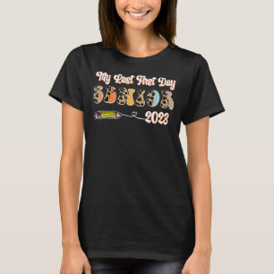 T-shirt Senior 2023 Retour À L'École Retro Leopard Mon Der