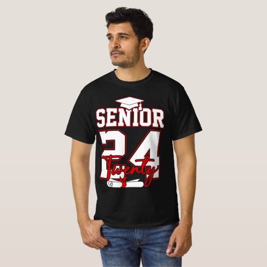 T-shirt Senior 2024 Class Of 2024 Back To School (Devant entier)