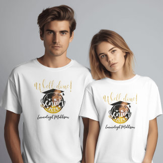 T-shirt Senior 2024 Typographie Monogramme Bien Fait!
