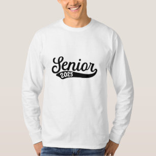 T-shirt Senior 2025 Graduation Dernière journée de l'école