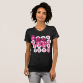 T-shirt Senior 2026 Class of Coquette Pink Bow Graduation  (Devant entier)