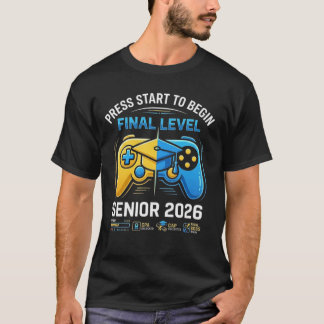 T-shirt Senior 2026 Graduation-  Gamer Grad 2026 