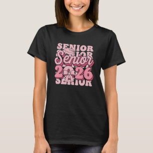 T-shirt Senior 2026 Promotion 2026 Coquette Rose Ruban Dip