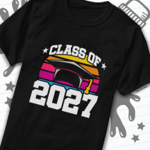 Senior 2027 Classe de 2027 Graduation Retro Sunset