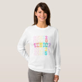 T-shirt Senior Class of 2025 Pastel Long Sleeve Shirt (Devant entier)