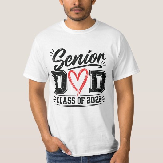 T-shirt senior dad class of 2026 (Devant)