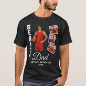 T-shirt Senior Dad Custom Photo Collage Name Number Year (Devant)