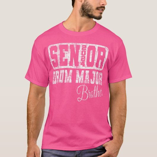 T-shirt Senior Drum Major Brother Class Of 2024 Marching B (Devant)