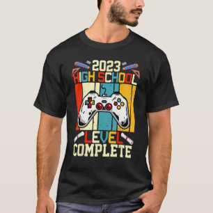T-shirt Senior Gamer 2023 High School Level Complete 2023