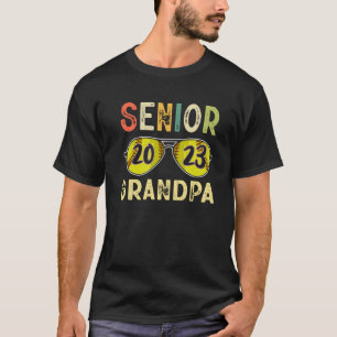 T-shirt Senior Grandpa 2023 Cool Fier Softball Senior Gra