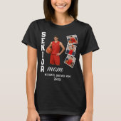 T-shirt Senior Mom Custom Photo Collage Name Number Year (Devant)