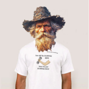 T-shirt Senior Trop Âgé Pour Faire Du Musculation