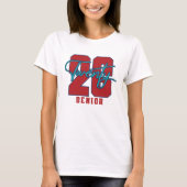 T-shirt Senior Twenty Six PNG, Class of 2026, Senior 2026 (Devant)