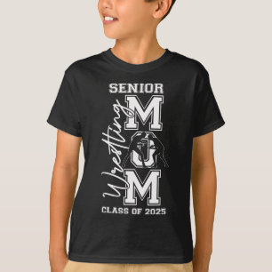 T-shirt Senior Wrestling Maman Tee - shirts Cl Of 2025 Gra