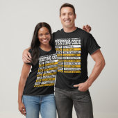 T-shirt Seniors Code Textes Code Drôle Vieux Cadeau (Unisexe)