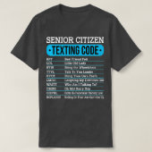 T-shirt Seniors Code Textes Code Drôle Vieux Cadeau  (Design devant)