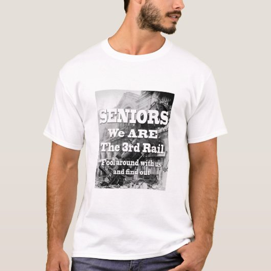 T-shirt Seniors Nous Sommes Le Troisième Rail (Devant)