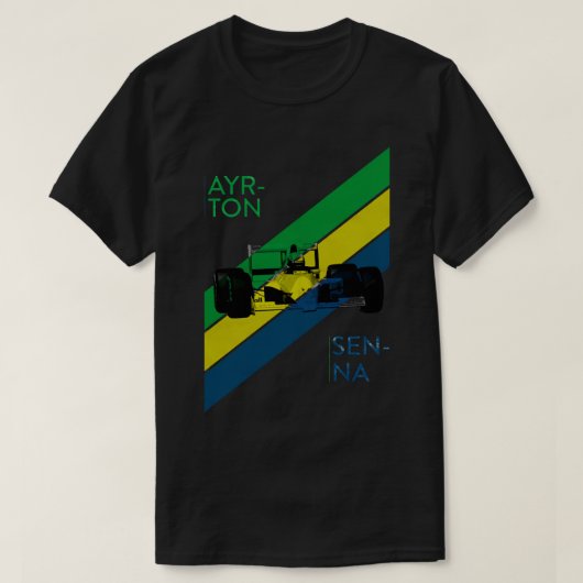 T-shirt Senna F1 Vintage (Design devant)