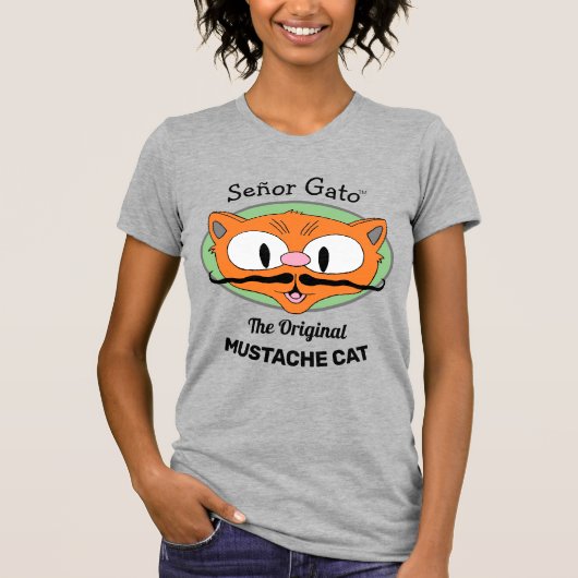 T-shirt Señor Gato™ le chat caricature original de chatte (Devant)