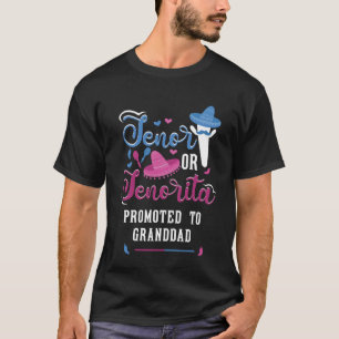 T-shirt Senor Ou Senorita Promu À Grand-Père Réveil Genre
