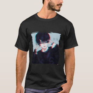 T-shirt Senpai Anime Guy Esthétique Vaporwave Kpop Korean