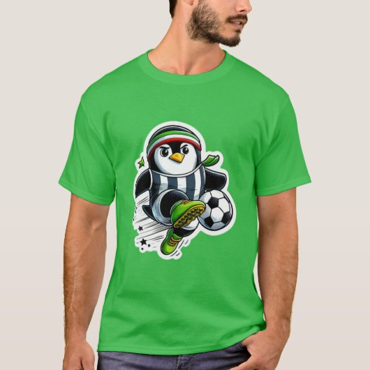 T-SHIRT SENSATION DE FOOTBALL DE PENGUIN 2 (Devant)