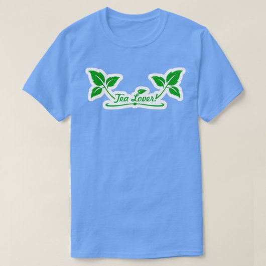 T-shirt Sensation de l'amant à thé vert (Design devant)