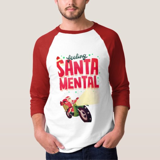T-shirt sensation mentale de Père Noël (Devant)