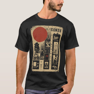 T-shirt SENSE Urban Japanese Cityscape Retro Grunge