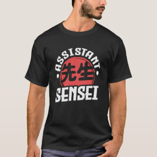 T-shirt Sensei Japon Kanji Enseignant Assistant Sensei Coa
