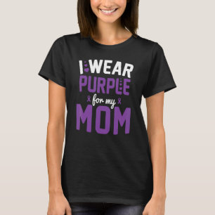 T-shirt Sensibilisation à Alzheimer Je Porte du Violet Pou